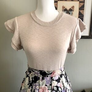 🔴 SOLD🔴 ANTHROPOLOGIE Deletta January Flutter Sleeve Top